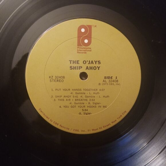 The O'Jays Ship Ahoy Vinyl, PRE-OWNED VINTAGE - Picture 3 of 7